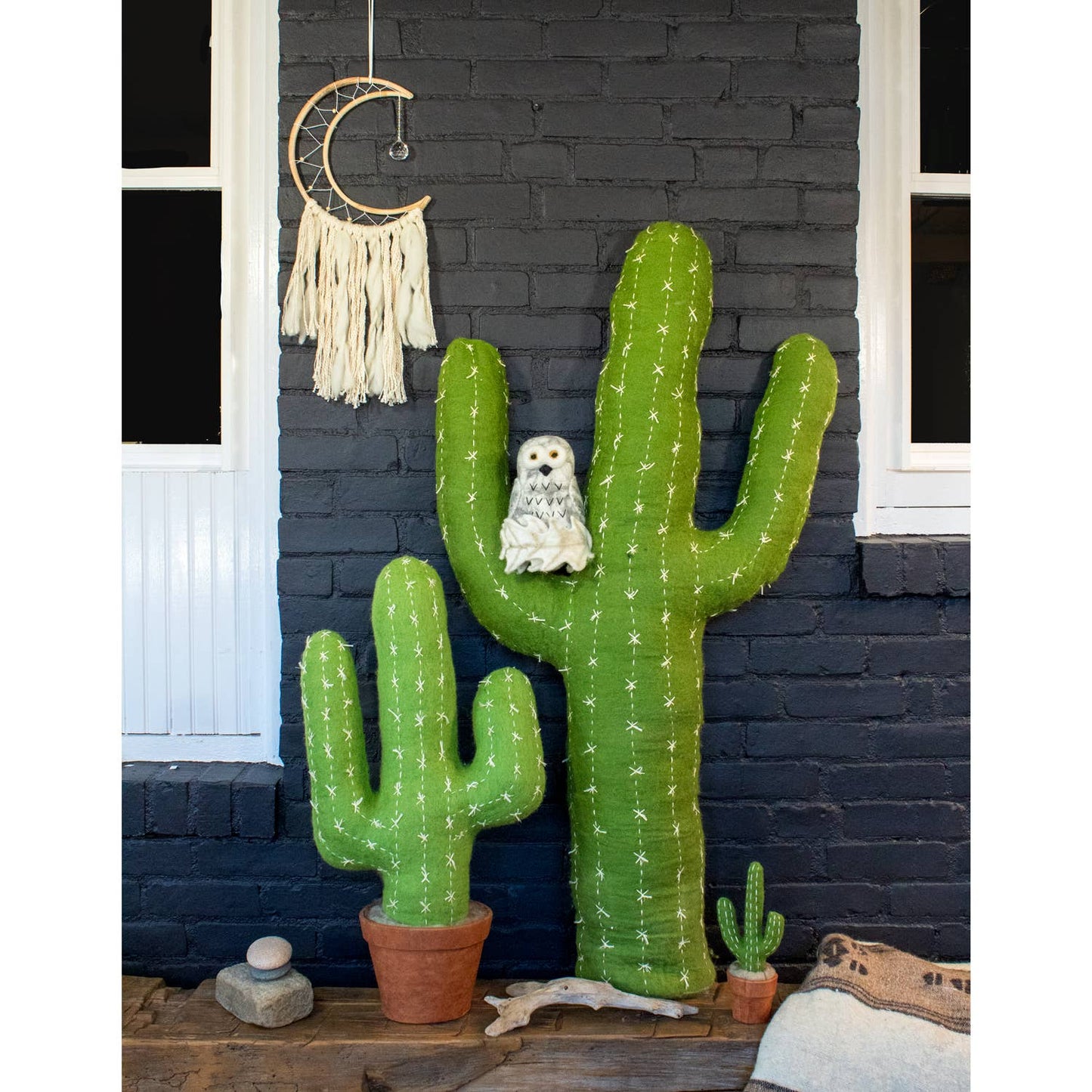 Small White Moon Wall Decor