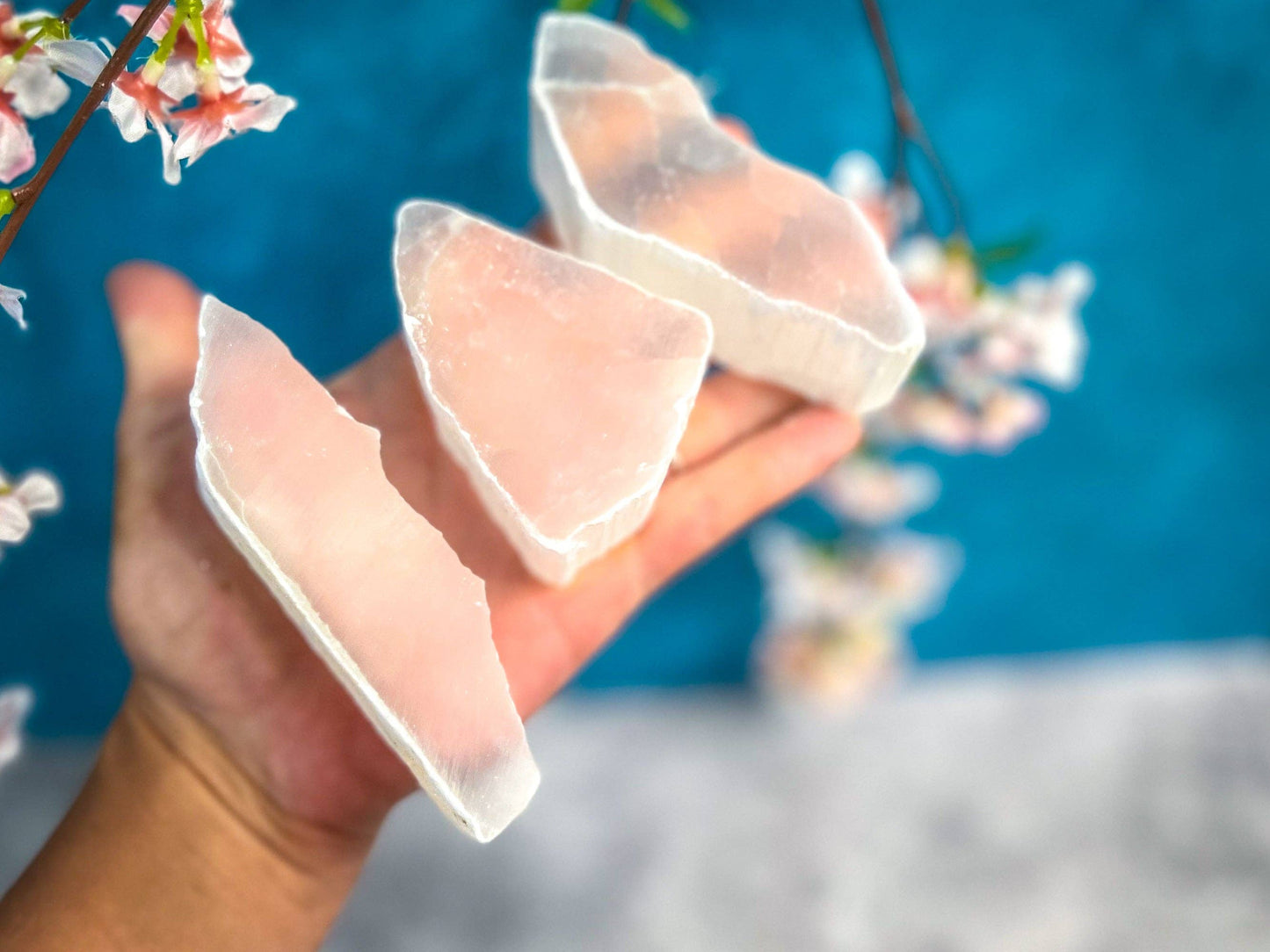 Ulexite, TV Stone, Polished