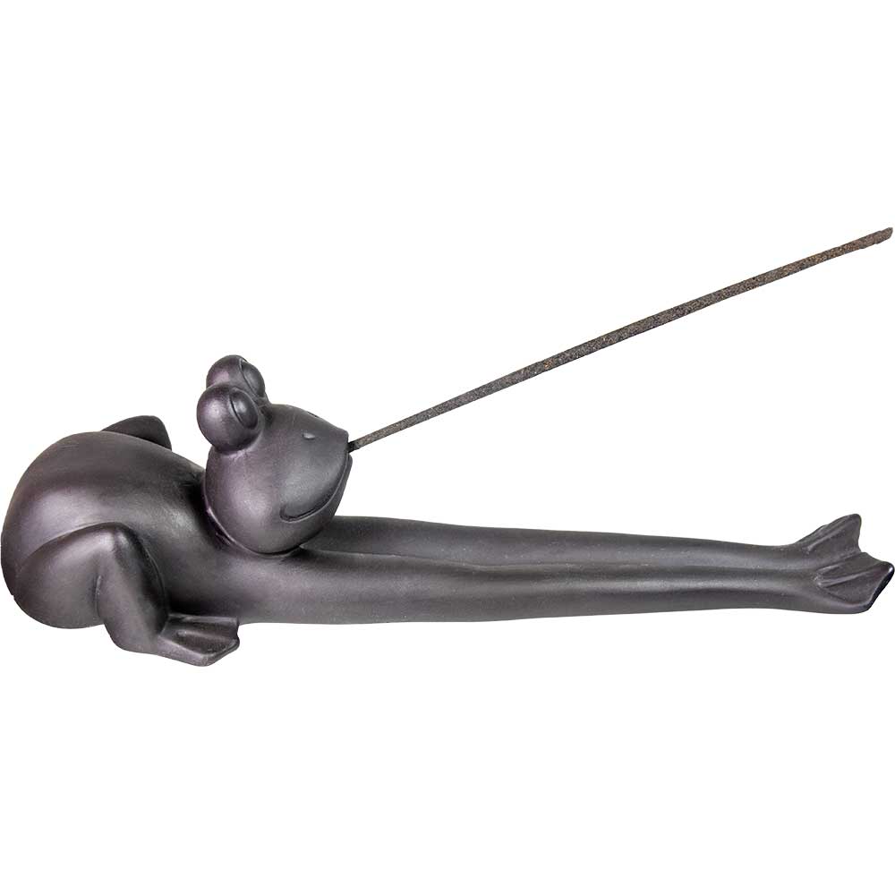 Yoga Frog Incense Stick Holder | Ceramic | Whimsical Nature Ash Catcher