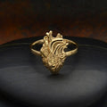 Anatomical Heart Ring - Bronze