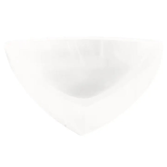 Selenite Triangular Shape Trinket Holder