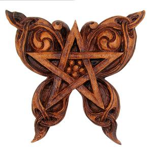 Wall Plaque Butterfly Pentacle