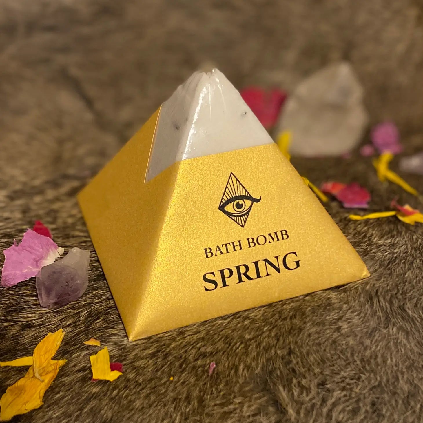 Ostara Spring Equinox Bath Bomb – Crystal Inside | Lavender, Patchouli & Rose Geranium | Magic Fairy