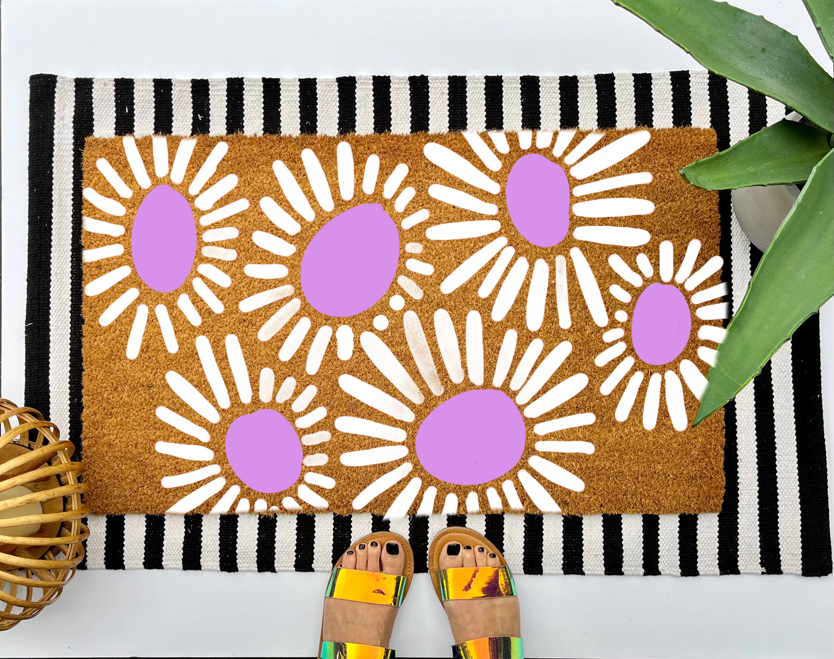 Daisy Coir Doormat