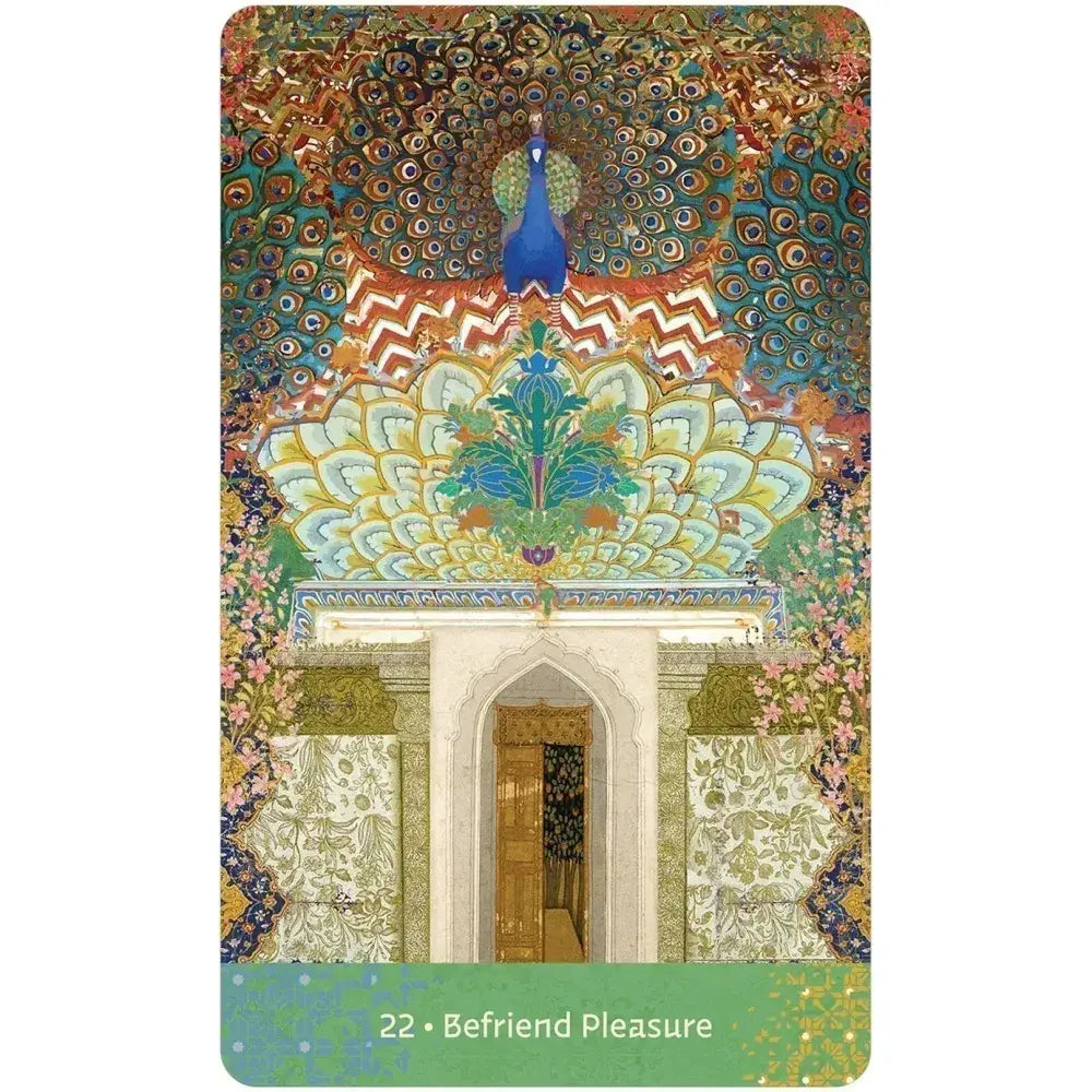 Wisdom of Hafiz Oracle Deck | 45 Gold Gilt Cards & 104-Page Guidebook