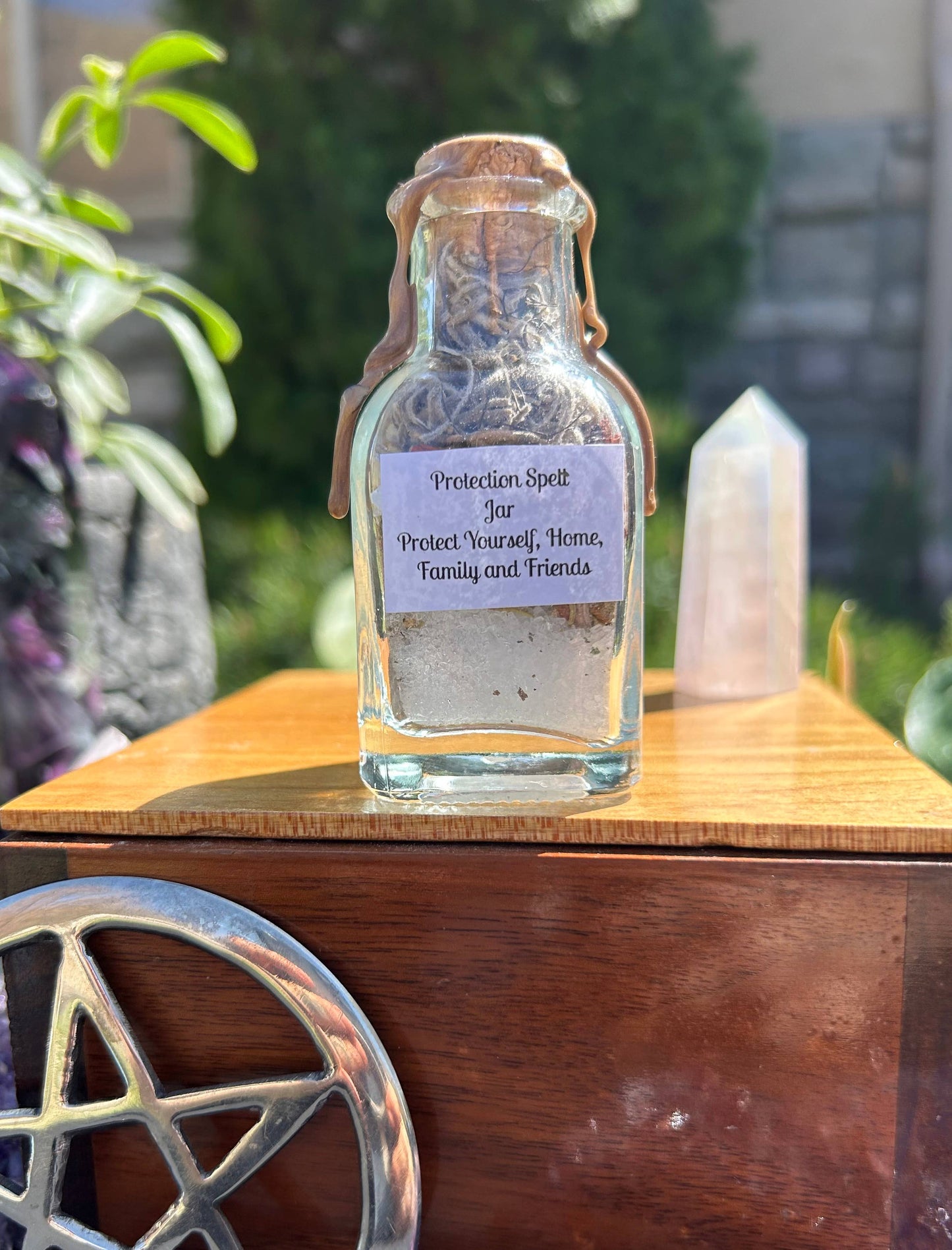 Protection Spell Jar - Handcrafted Shield for Self, Home & Family