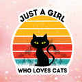 Just A Girl Who Loves Cats Sticker