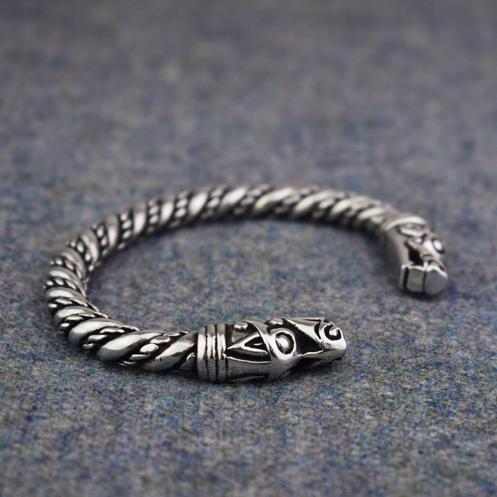 Large Pewter Dragon Bracelet #1