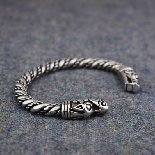 Large Pewter Dragon Bracelet #1