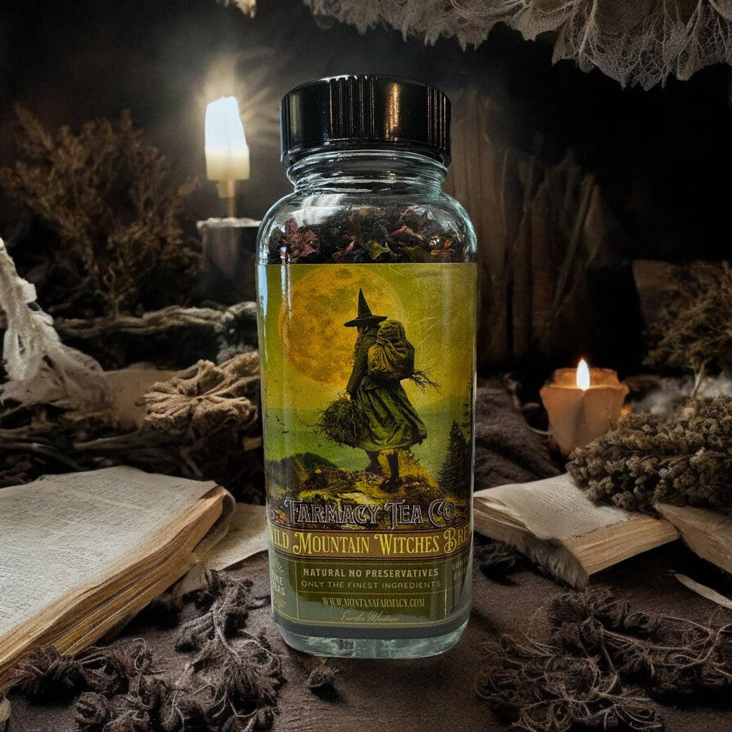 Wild Mountain Witch Tea - Witches Brew Blend for Dark Academia & Cottage Magic