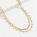 Gold Circle Charm Beaded Waist Belly Chain in Solid Copper