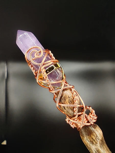 AMETHYST CRYSTAL MAGIC WAND