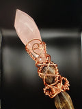 Faceted Rose Quartz Wand