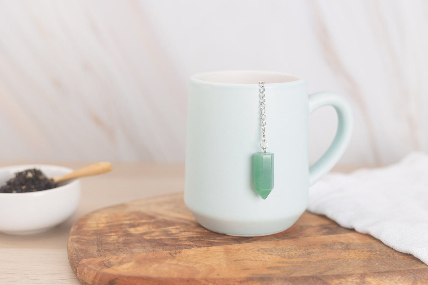 Green Aventurine Tea Infuser by The Traveling Teapot