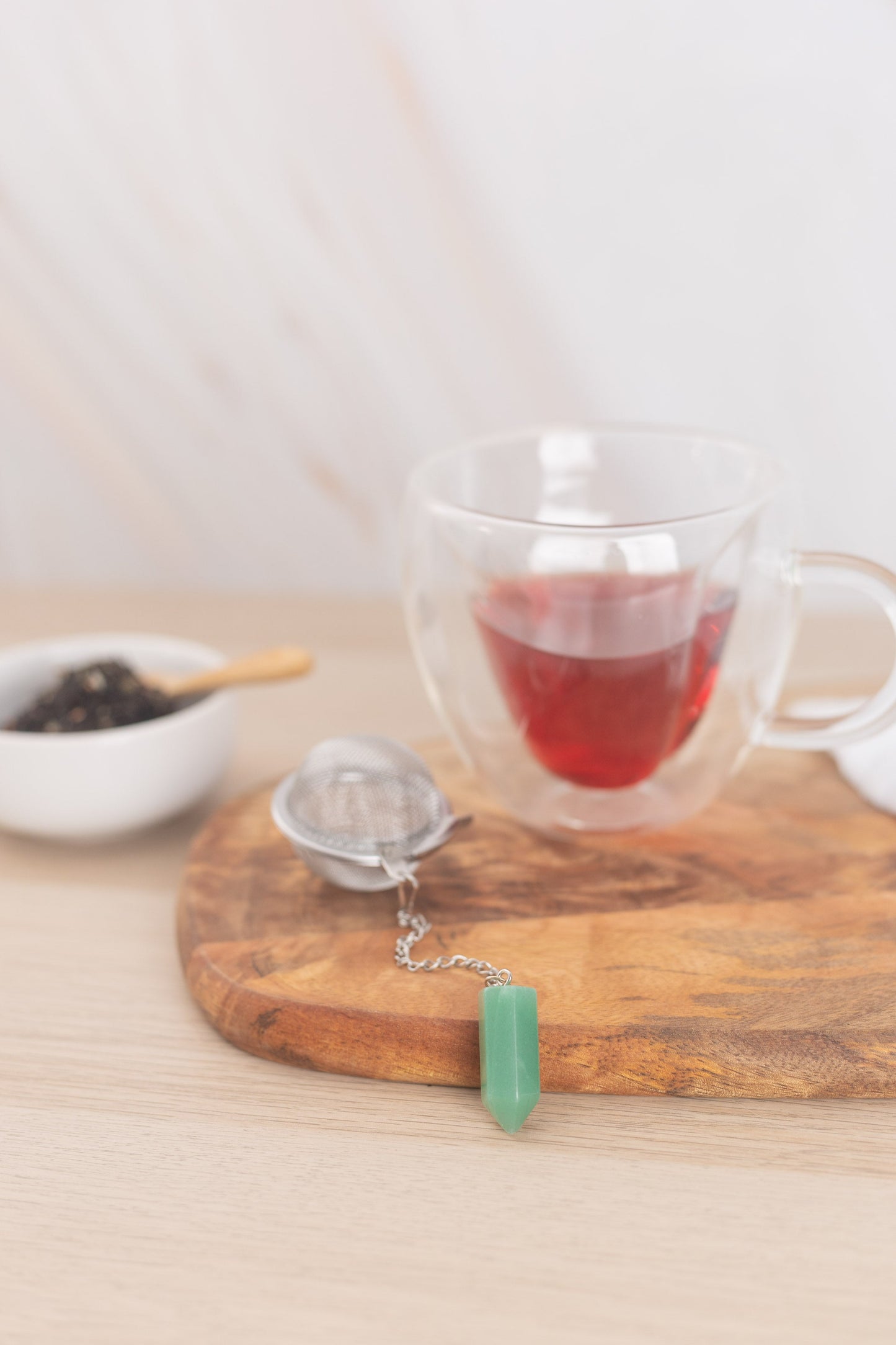 Green Aventurine Tea Infuser by The Traveling Teapot