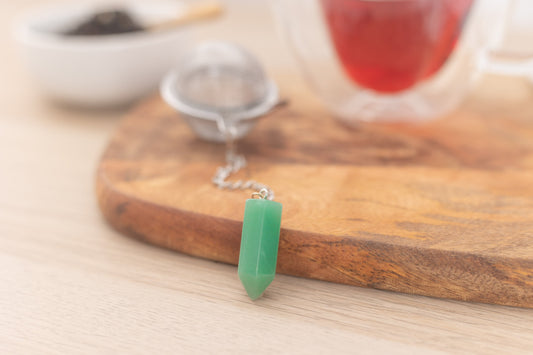 Green Aventurine Tea Infuser by The Traveling Teapot