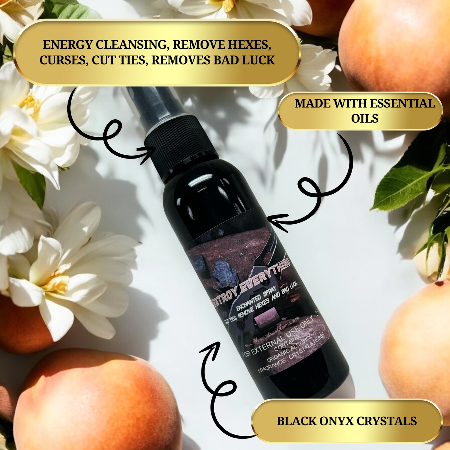 Destroy Everything Spray - Energy Cleanse, Remove Negativity
