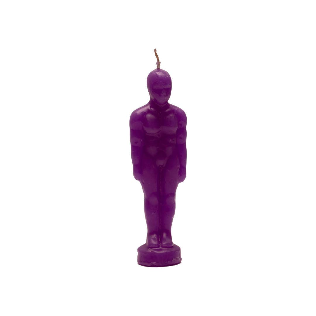Purple Man Figure Candle | Vrinda Ritual Candle