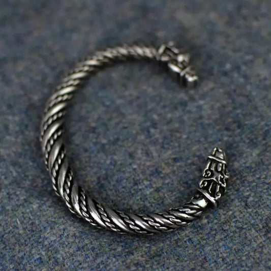 Small Odin's Steed, Sleipnir Pewter Viking Bracelet