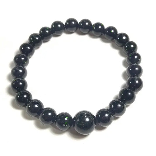 Green Goldstone Beaded Bracelet