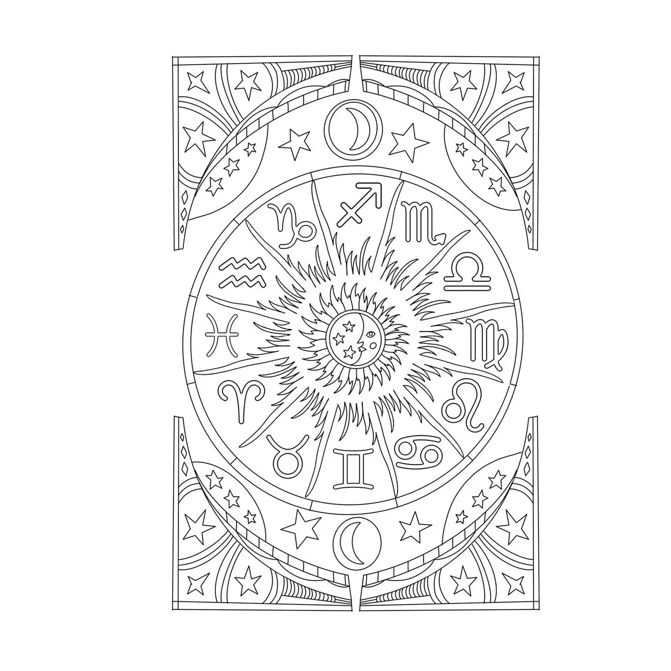 Coloring Book Gemini