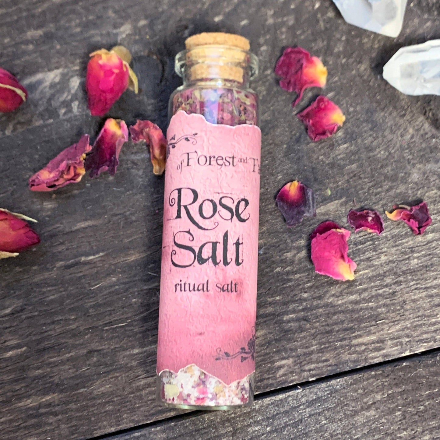 Rose Ritual Salt • Enchanted salt for spell work