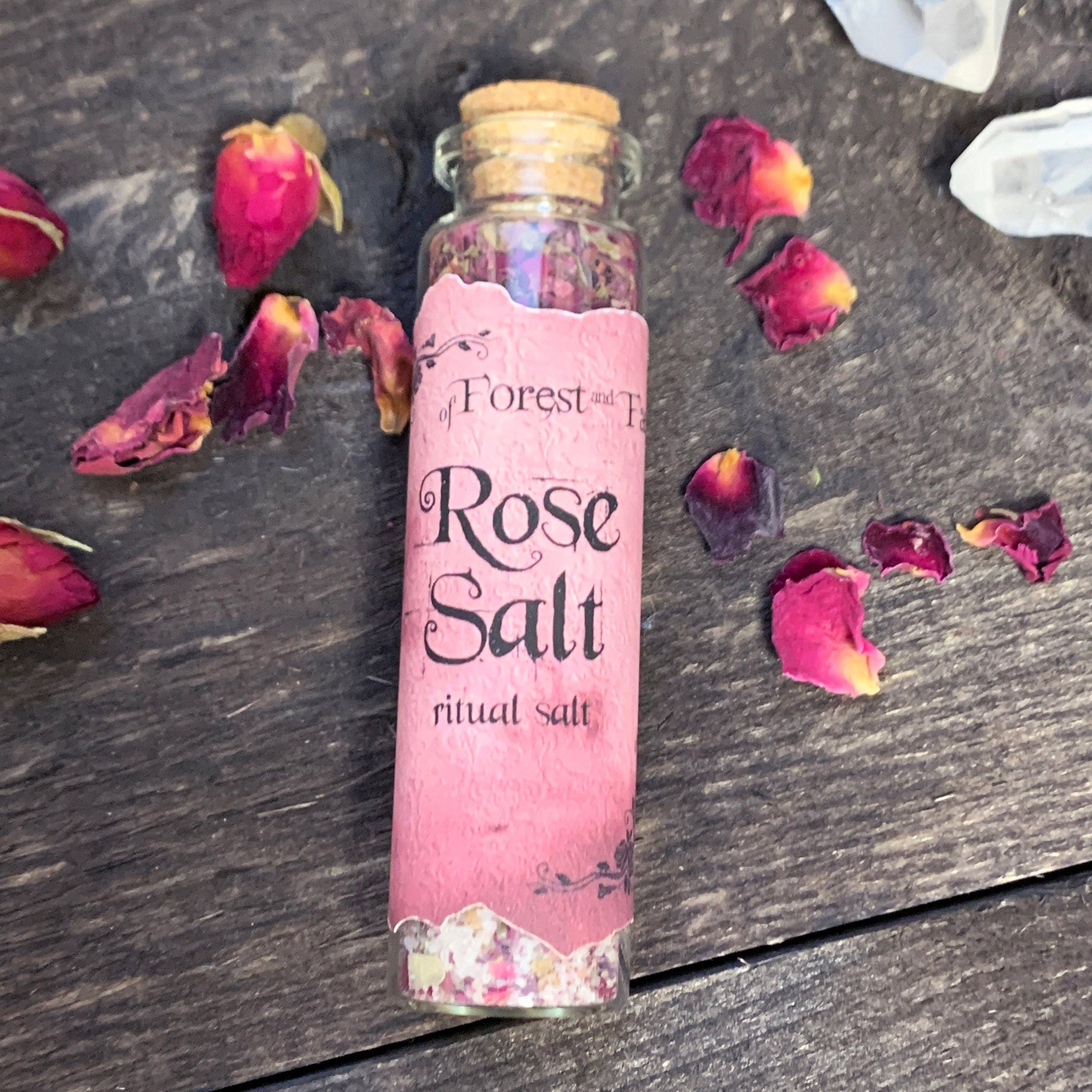 Rose Ritual Salt • Enchanted salt for spell work