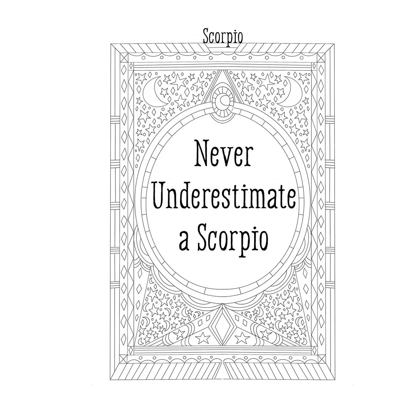 Coloring Book Scorpio