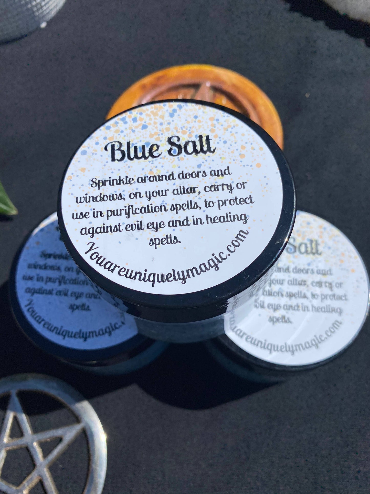 Blue Salt - Handcrafted Protection & Healing Ritual Salt 5 oz