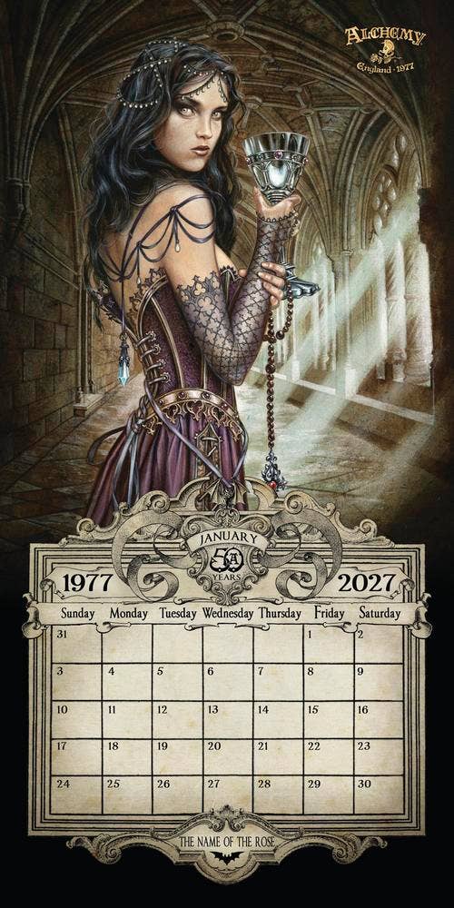 Alchemy 1977 Dead of Night 2027 Wall Calendar
