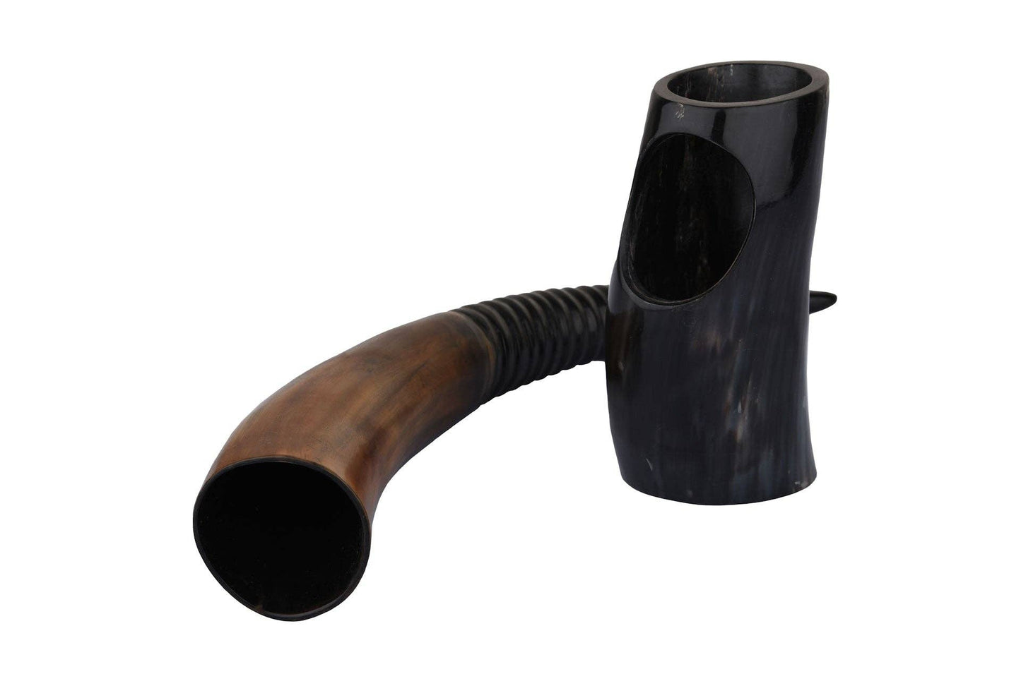 Auger Real Viking Drinking Horn with Stand Cups Vessels, 14"