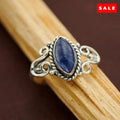Kyanite Horseshoe Ring Size 5
