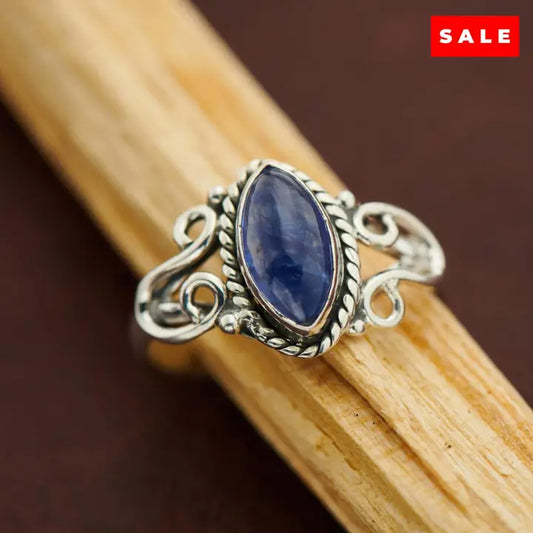 Kyanite Horseshoe Ring Size 5