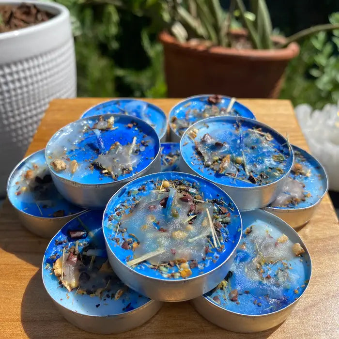 Tea Light Spell Candles - Handcrafted Ritual Candles