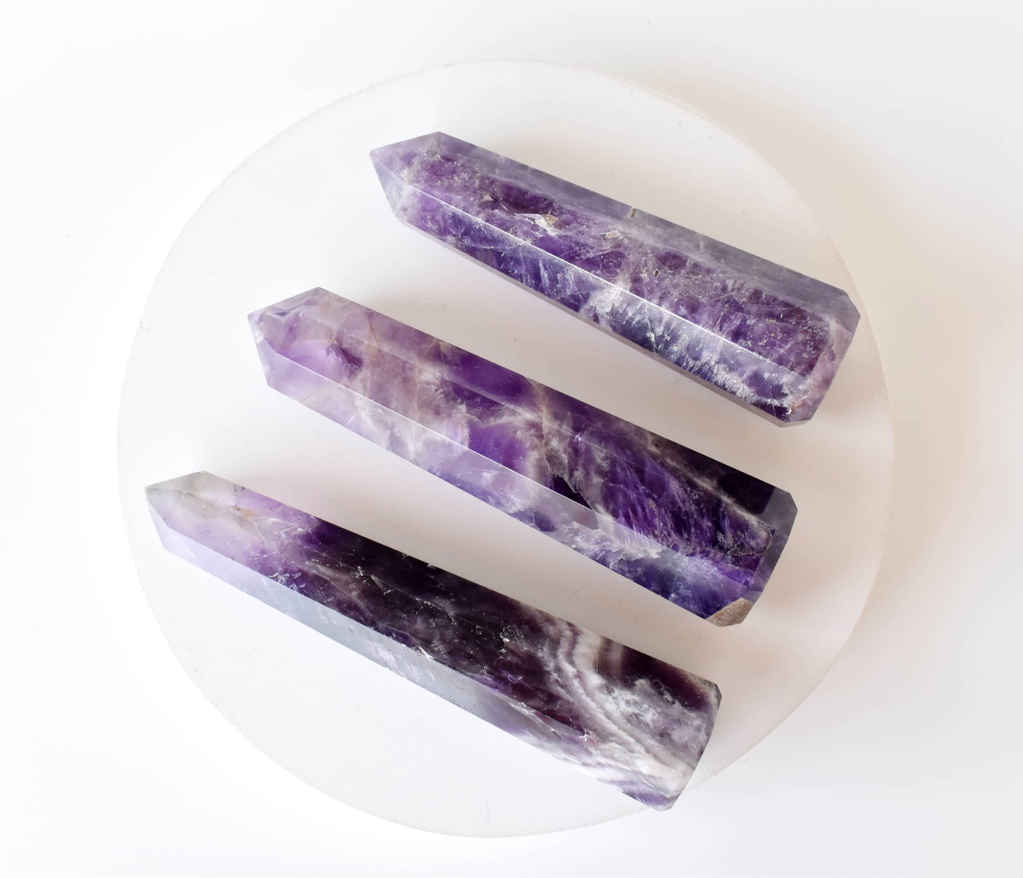 Amethyst Crystal Tower | Healing Obelisk Point | Natural Gemstone Tower