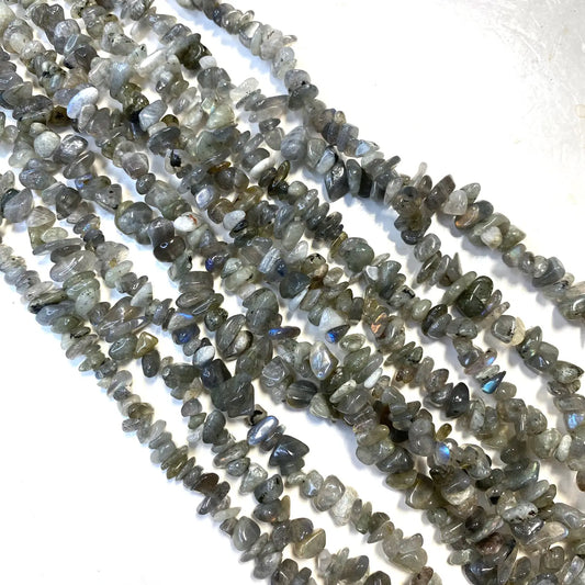 Labradorite Chip Beads 32"