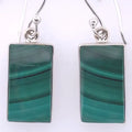 Malachite Marvel Rectangle Earrings