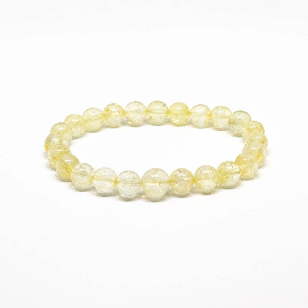 Citrine Beaded Bracelet Wrist Mala 6mm - Average Wrist