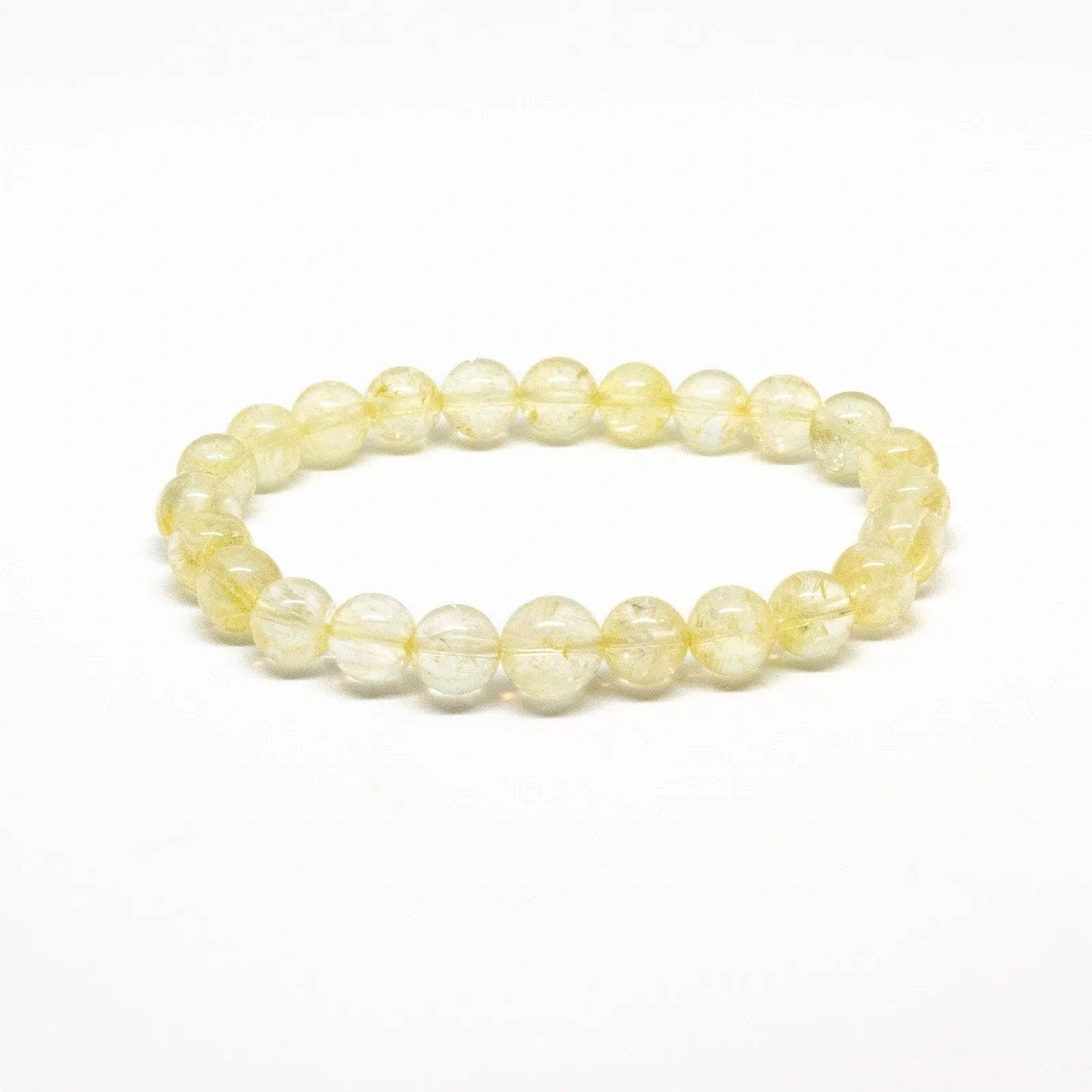 Citrine Beaded Bracelet Wrist Mala 6mm - Average Wrist