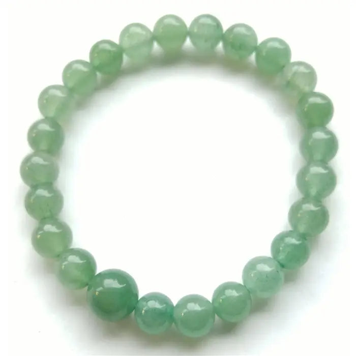 Green Aventurine Bracelet | Luck & Abundance | 8mm Prayer Beads