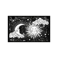 Sun Moon Cloud Stars Twin Tapestry