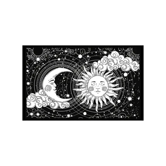 Sun Moon Cloud Stars Twin Tapestry