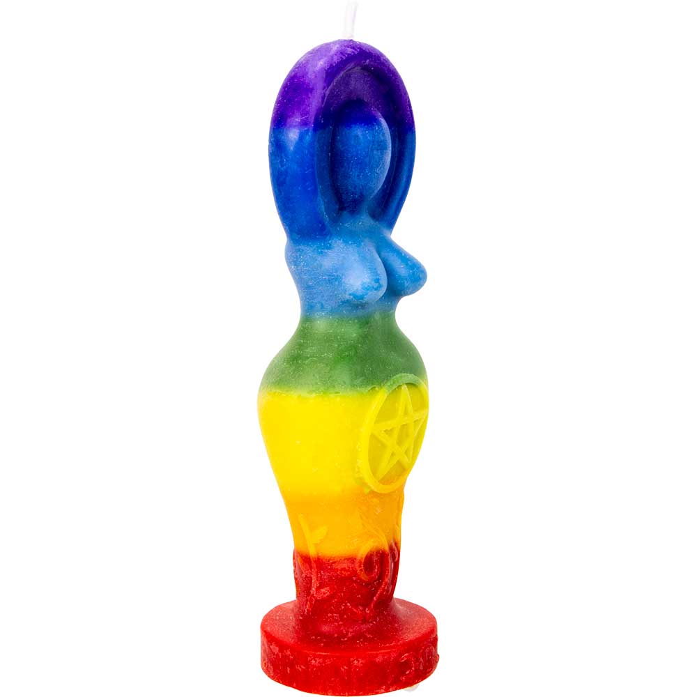 Chakra Goddess Candle - 7 Chakra Rainbow Intention Candle