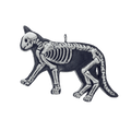 Cat Bones Flatback Ornament