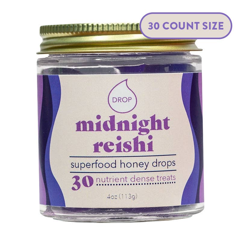 Midnight Reishi Mushroom Honey Gummies – Sleep & Relaxation | Honey Drops
