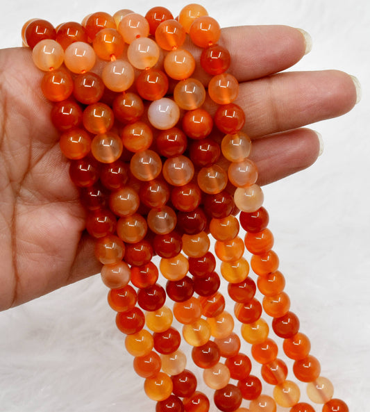 Carnelian Beads 4mm | Natural Gemstone Beads for Jewelry Making