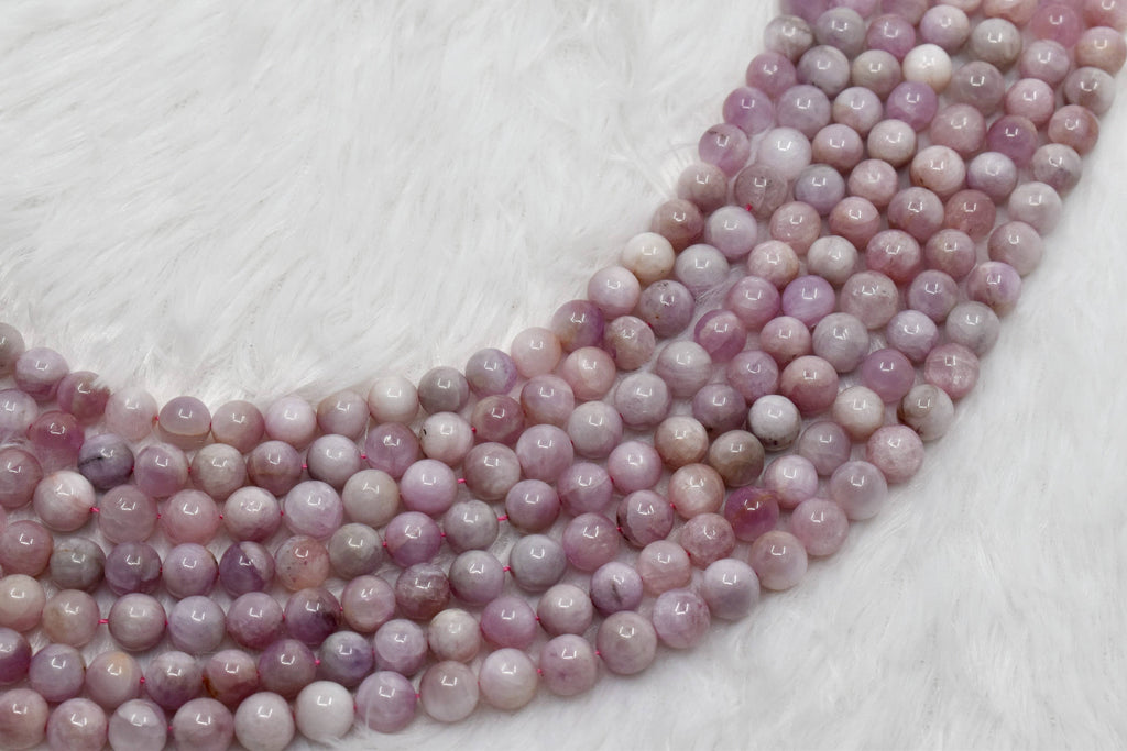 Kunzite Beads 6mm | Natural Healing Gemstone Beads for Jewelry Making