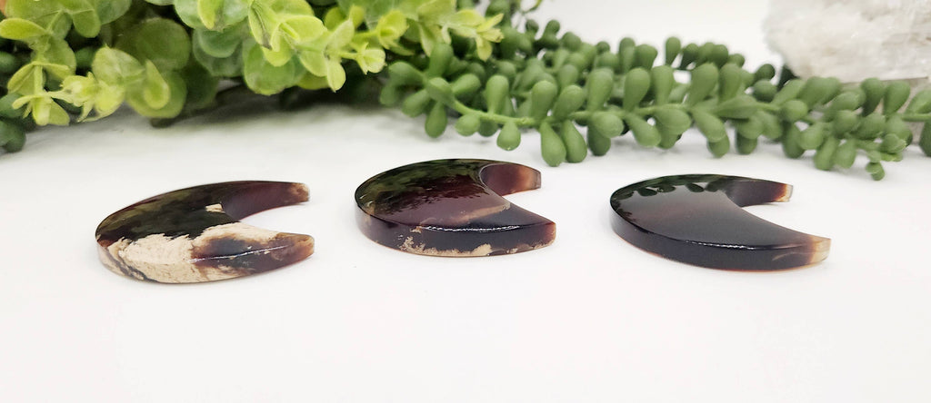 Amber Moon Shape (Approximately 50mm) 100% Natural Amber