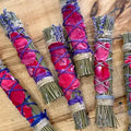 Lavender Smudge w/Red Rose Petals