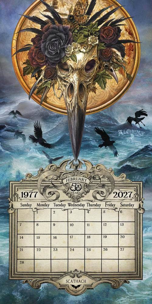 Alchemy 1977 Dead of Night 2027 Wall Calendar
